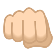 Emoji 👊🏻 Pugno Chiuso: Carnagione Chiara su JoyPixels 6.0.