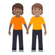 🧑🏾‍🤝‍🧑🏽 Emoji sich an den Händen haltende Personen: mitteldunkle Hautfarbe, mittlere Hautfarbe JoyPixels 6.0.
