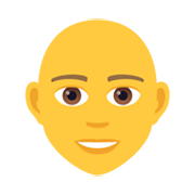 🧑‍🦲 Emoji Erwachsener: Glatze JoyPixels 6.0.