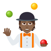 🤹🏾 Emoji Jongleur(in): mitteldunkle Hautfarbe JoyPixels 6.0.