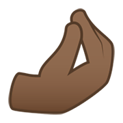🤌🏾 Emoji Dedos Comprimidos: Pele Morena Escura na JoyPixels 6.0.
