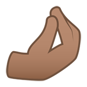 🤌🏽 Emoji Dedos Pellizcados: Tono De Piel Medio en JoyPixels 6.0.