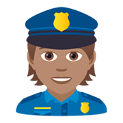 👮🏽 Emoji Polizist(in): mittlere Hautfarbe JoyPixels 6.0.