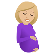 🤰🏼 Emoji Mujer Embarazada: Tono De Piel Claro Medio en JoyPixels 6.0.