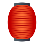 Émoji 🏮 Lampion Rouge sur JoyPixels 6.0.