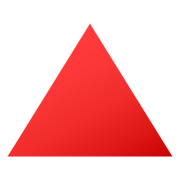 Émoji 🔺 Triangle Rouge Pointant Vers Le Haut sur JoyPixels 6.0.