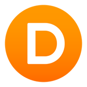🇩 Emoji Letra do símbolo indicador regional D na JoyPixels 6.0.