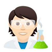 Emoji 🧑🏻‍🔬 Persona Che Lavora In Campo Scientifico: Carnagione Chiara su JoyPixels 6.0.
