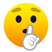 🤫 Emoji Cara Pidiendo Silencio en JoyPixels 6.0.