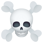 ☠️ Emoji Totenkopf mit gekreuzten Knochen JoyPixels 6.0.