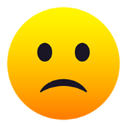 🙁 Emoji Rosto Meio Triste na JoyPixels 6.0.