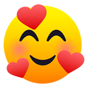 🥰 Emoji lächelndes Gesicht mit Herzen JoyPixels 6.0.
