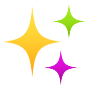 ✨ Emoji funkelnde Sterne JoyPixels 6.0.