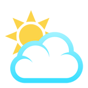 ⛅ Emoji Sonne hinter Wolke JoyPixels 6.0.