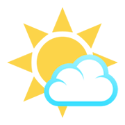 🌤️ Emoji Sol Com Nuvens na JoyPixels 6.0.