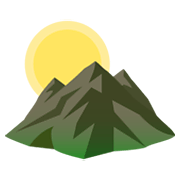 🌄 Emoji Aurora Sobre Montanhas na JoyPixels 6.0.
