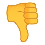 👎 Emoji Daumen runter JoyPixels 6.0.