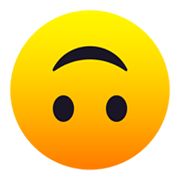 🙃 Emoji Rosto De Cabeça Para Baixo na JoyPixels 6.0.