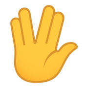 Emoji 🖖 Saluto Vulcaniano su JoyPixels 6.0.
