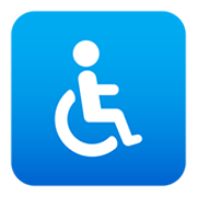 Émoji ♿ Symbole Accès Handicapés sur JoyPixels 6.0.