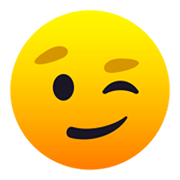 😉 Emoji Rosto Com Olho Piscando na JoyPixels 6.0.