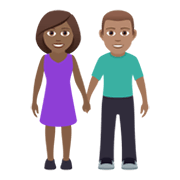 👩🏾‍🤝‍👨🏽 Emoji Mujer Y Hombre De La Mano: Tono De Piel Oscuro Medio Y Tono De Piel Medio en JoyPixels 6.0.