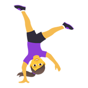 Emoji 🤸‍♀️ Donna Che Fa La Ruota su JoyPixels 6.0.