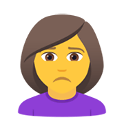🙍‍♀️ Emoji Mulher Franzindo A Sobrancelha na JoyPixels 6.0.