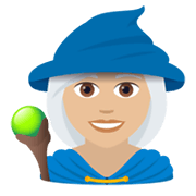 🧙🏼‍♀️ Emoji Maga: Pele Morena Clara na JoyPixels 6.0.