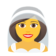 👰‍♀️ Emoji Mulher de véu na JoyPixels 6.0.
