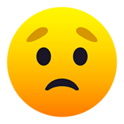 😟 Emoji besorgtes Gesicht JoyPixels 6.0.