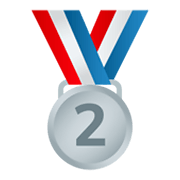 Emoji 🥈 Medaglia D’argento su JoyPixels 6.5.