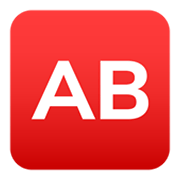 🆎 Emoji Botão AB (tipo Sanguíneo) na JoyPixels 6.5.