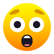 😲 Emoji Rosto Espantado na JoyPixels 6.5.