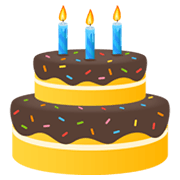 🎂 Emoji Geburtstagskuchen JoyPixels 6.5.