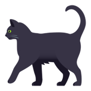 Émoji 🐈‍⬛ Chat Noir sur JoyPixels 6.5.