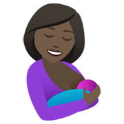 🤱🏿 Emoji Lactancia Materna: Tono De Piel Oscuro en JoyPixels 6.5.