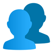 👥 Emoji Silhouette mehrerer Büsten JoyPixels 6.5.