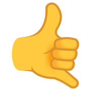 🤙 Emoji ruf-mich-an-Handzeichen JoyPixels 6.5.