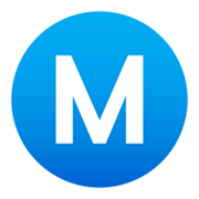 Émoji Ⓜ️ M Encerclé sur JoyPixels 6.5.