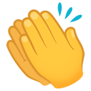 👏 Emoji Manos Aplaudiendo en JoyPixels 6.5.