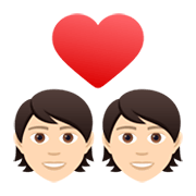 💑🏻 Emoji Pareja Enamorada, Tono De Piel Claro en JoyPixels 6.5.