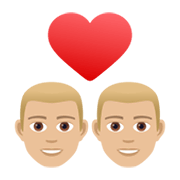 👨🏼‍❤️‍👨🏼 Emoji Pareja Enamorada - Hombre: Tono De Piel Claro, Hombre: Tono De Piel Claro en JoyPixels 6.5.