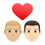 Emoji 👨🏼‍❤️‍👨🏻 Coppia Con Cuore - Uomo: Carnagione Abbastanza Chiara, Uomo: Carnagione Chiara su JoyPixels 6.5.