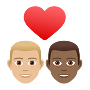 👨🏼‍❤️‍👨🏾 Emoji Pareja Enamorada - Hombre: Tono De Piel Claro Medio, Hombre: Tono De Piel Oscuro Medio en JoyPixels 6.5.