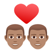 Émoji 👨🏽‍❤️‍👨🏽 Couple Avec Cœur - Homme: Peau Légèrement Mate, Homme: Peau Légèrement Mate sur JoyPixels 6.5.