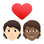 🧑🏻‍❤️‍🧑🏾 Emoji Casal Apaixonado: Pessoa, Pessoa, Pele Clara, Pele Morena Escura na JoyPixels 6.5.