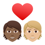 Émoji 🧑🏾‍❤️‍🧑🏼 Couple Avec Cœur: Personne, Personne, Peau Mate, Peau Moyennement Claire sur JoyPixels 6.5.