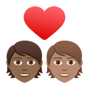 Émoji 🧑🏾‍❤️‍🧑🏽 Couple Avec Cœur: Personne, Personne, Peau Mate, Peau Légèrement Mate sur JoyPixels 6.5.