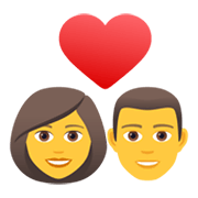 Émoji 👩‍❤️‍👨 Couple Avec Cœur : Femme Et Homme sur JoyPixels 6.5.